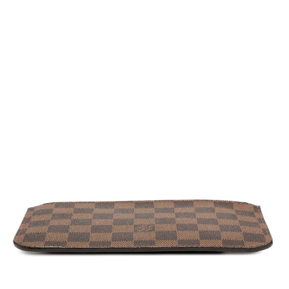 LOUIS VUITTON Authentic Brown Damier Leather Neverfull PM Pouch - Picture 3 of 6